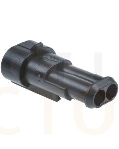  TE Connectivity 282104-1 AMP SUPERSEAL 1.5 Receptacle, 1 Row, 2 Way Circuit (Pack of 10)