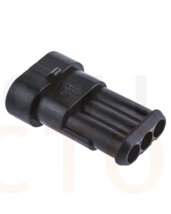 TE Connectivity 282105-1 AMP SUPERSEAL 1.5 Receptacle, 1 Row, 3 Way Connector Housing (Pack of 10)