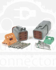 Deutsch DT6-1/10 DT 6 Pole Connector Kit  (10 Pack)