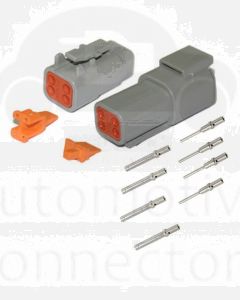  Deutsch DTM4/10 Series 4 way Connector Kit with Gold Terminals (10 pack)