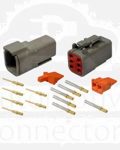 Deutsch DTM Series 6 Way Connector Kit with Gold Contacts