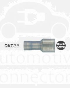 IONNIC QKC35 Blue Nylon Insulated Female Blade Terminals (Pack of 100)