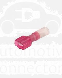 ionnic HDC64 Red Heatshrink 6.3mm Male Blade Terminal - Fully Insulated 100 Pack