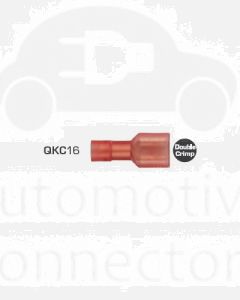Quikcrimp 0.5 - 1.5mm2 Fully Insulated Qc Female Terminal Red Nylon Pack of 100