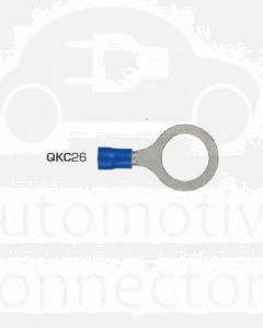 Quikcrimp 13mm Ring Pre-Insulated Terminal Blue Pack of 100