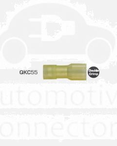 Quikcrimp 2.5 - 6.0mm2 Fully Insulated Qc Female Terminal Nylon Yellow Pack of 100