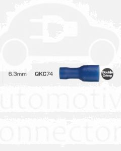 Quikcrimp 1.5 - 2.5mm2 Fully Insulated Qc Female Terminal Blue