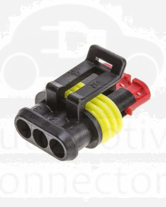 TE Connectivity 282087-1 AMP SUPERSEAL 1.5 Plug, 1 Row 3 Way Connector Housing (bag of 10)