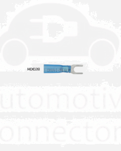 Quikcrimp Heatshrink Fork/ Spade Terminal 4mm - Blue Pack of 100