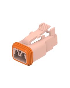 Deutsch DT06-2S-TN09/10 DT Series 2 Brown Socket Plug