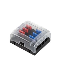 Hella 8725 Blade Fuse Box - 6 Fuses (8725)