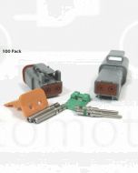 Deutsch DT Series 2 Pin Green Band Connector Kit (100 Pack)