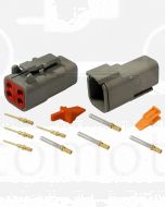 Deutsch DTM Series 4 Way Connector Kit with Gold Contacts
