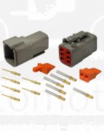 Deutsch DTM Series 6 Way Connector Kit with Gold Contacts