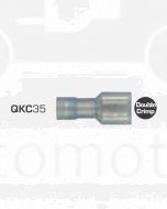 IONNIC QKC35 Blue Nylon Insulated Female Blade Terminals (Pack of 100)