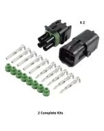 Delphi P-WP4S/2 4 Circuit Weather-Pack 2 Pack Kit