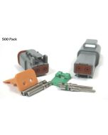 Deutsch DT Series 2 Pin Green Band Connector Kit (500 Pack)